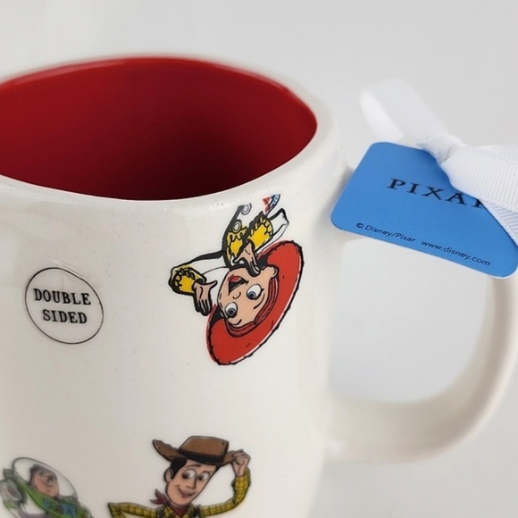 Rae Dunn Pixar HOWDY PARTNER Double Sided Ceramic Mug Woody Buzz Lightyear - Picture 9 of 11